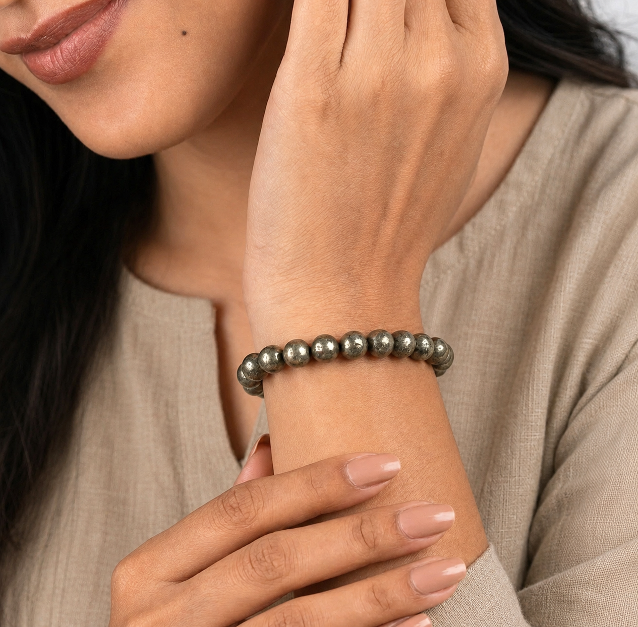 Raw Pyrite Bracelet
