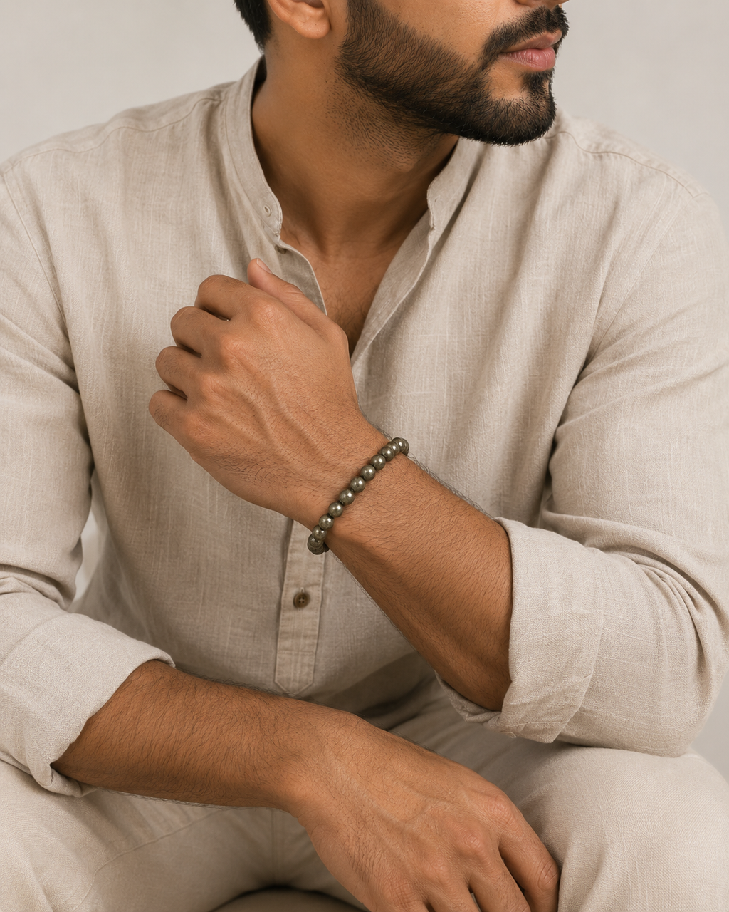 Raw Pyrite Bracelet