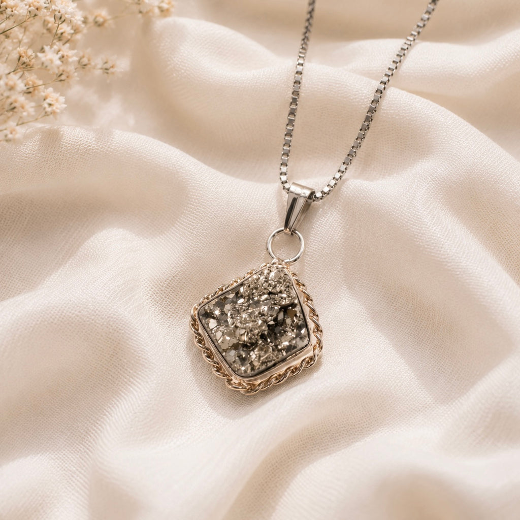 Raw Pyrite Pendant