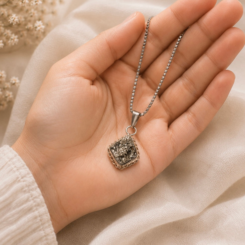 Raw Pyrite Pendant