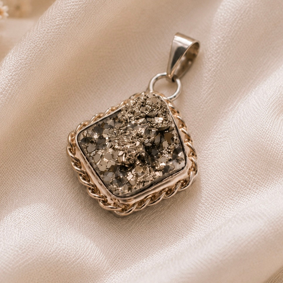 Raw Pyrite Pendant