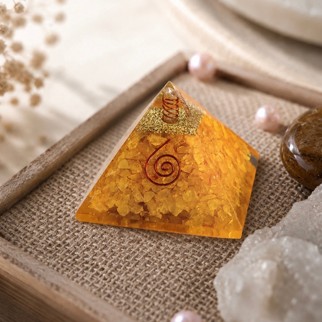 Astral Citrine Pyramid
