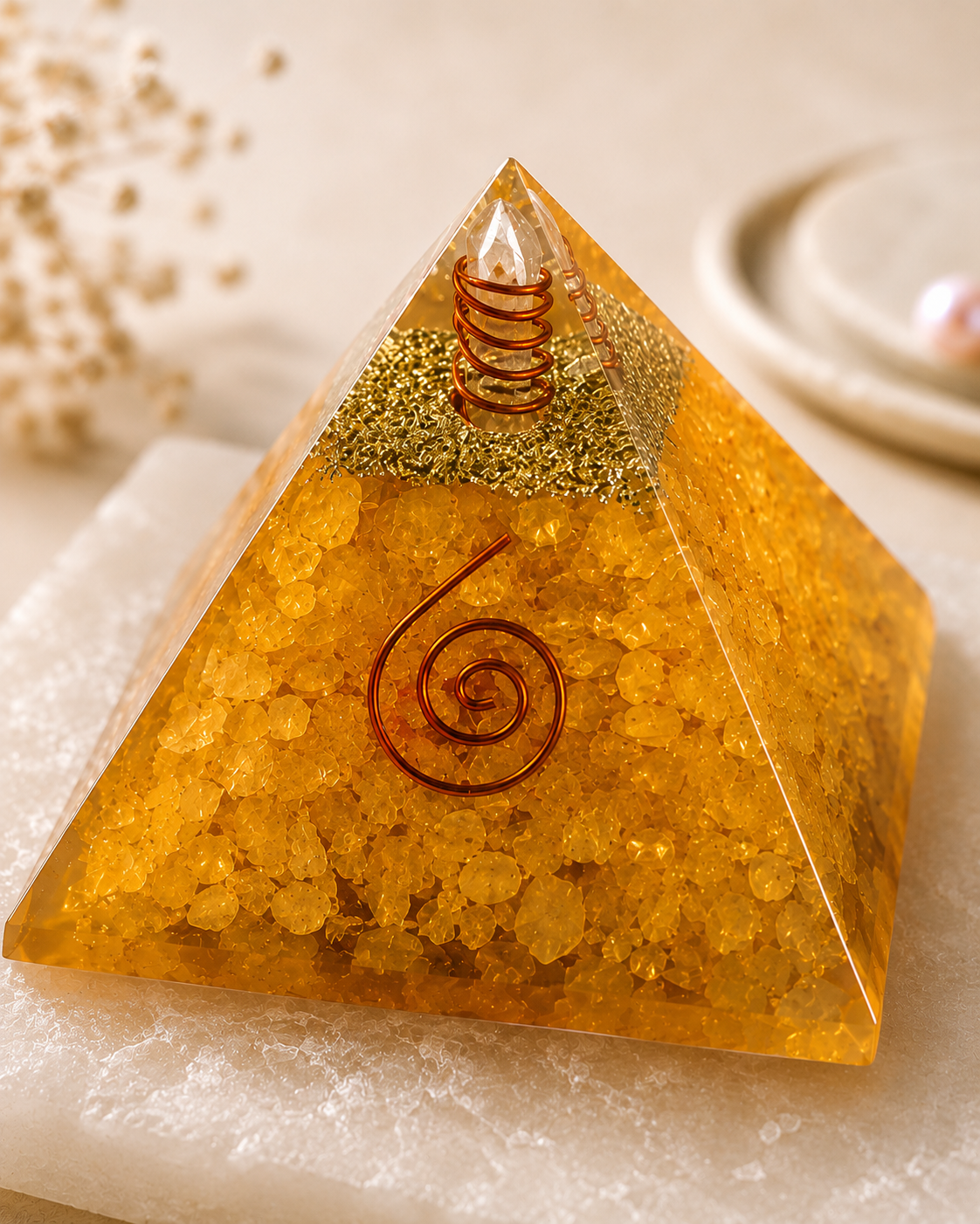 Astral Citrine Pyramid